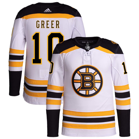 A.J. Greer Boston Bruins adidas Away Primegreen Authentic Pro Jersey &#8211; White